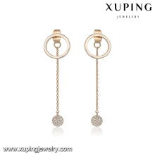 94786 circular shape cheap fashion light weight gold earring jewelry made in china